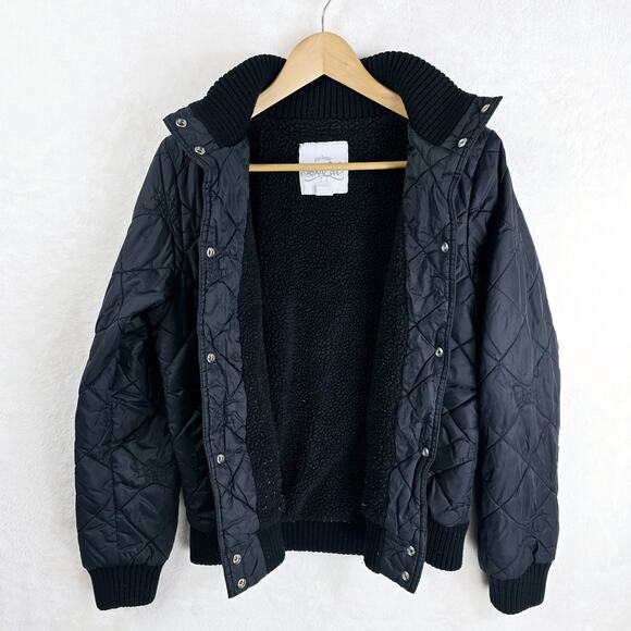 Vintage No Fear So Cal AOP Black Quilted Jacket Medium Y2K Grunge Skater - Picture 5 of 10